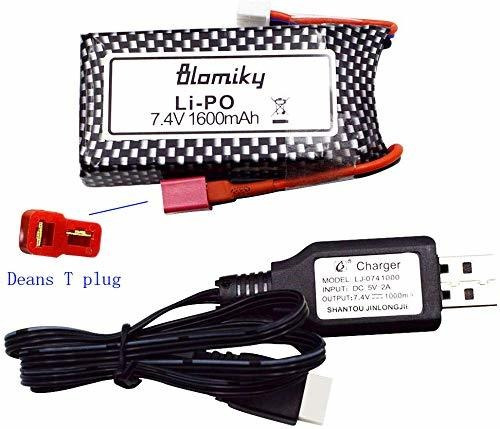 Bateria Lipo 7.4v 1600mah 25c T Connector - Blomiky