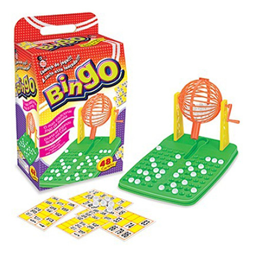 Jogo Bingo Pica Pau Plástico Com 48 Cartelas