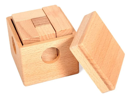 Juego De Rompecabezas De Madera Con Forma De Cubo Soma, 1 Un