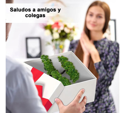 Arbol Bonsa' Artificial Con Macetadecoración Hogar Oficina Verde