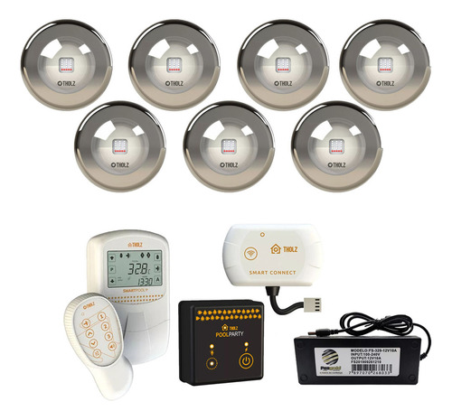 Kit Led 9w - 168m², Smart Pool + Smart Connect + Pool Party