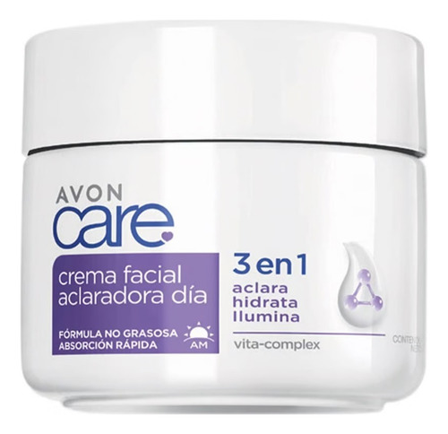 Avon Crema Facial Aclara Día 3 En 1 Hidrata Ilumina Tono