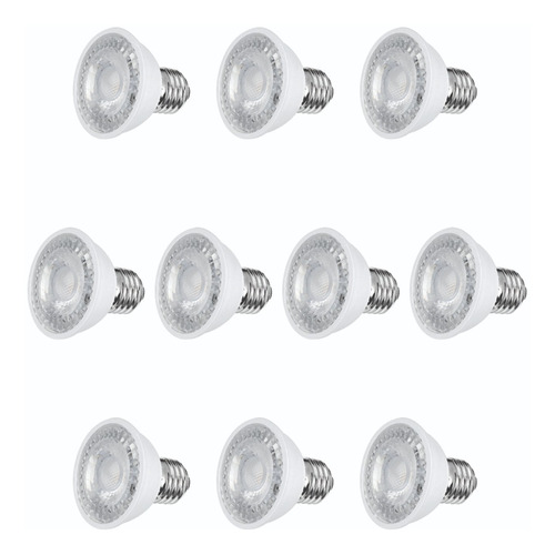 Pack De 10 Focos Mr16 Led Aksi 3w Luz Blanca Base E27