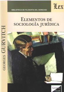 Libro Elementos De Sociología Jurídica - 1.ª Ed. 20 Original