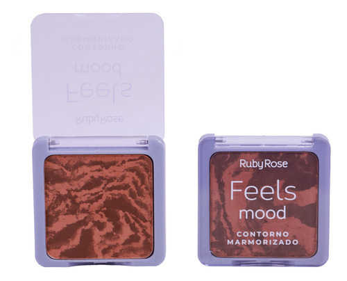 Contorno Marmoleado Dark En Polvo Feels Mood Ruby Rose Hb-7527