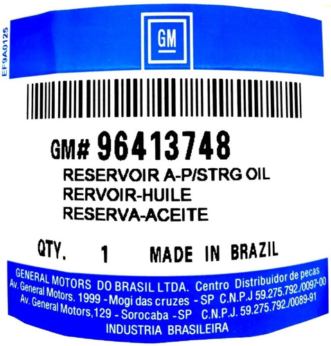 Deposito Envase Aceite Direccion Hidraulica Aveo 1.6