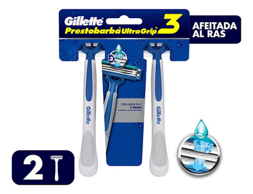 Máquinas Para Afeitar Gillette Prestobarba Ultragrip 3 2 Uni