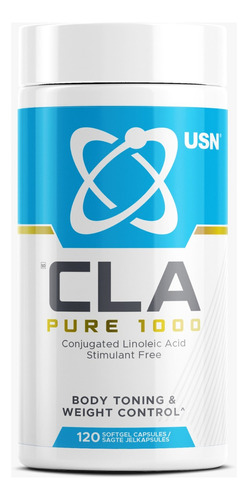 Quemador De Grasa Cla Pure 1000 Usn 90 Tab - Adelgazante Sabor Sin Sabor