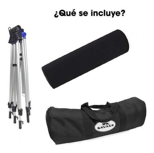 Kit De Viaje Con Portafondo Y Tela Negra Savage