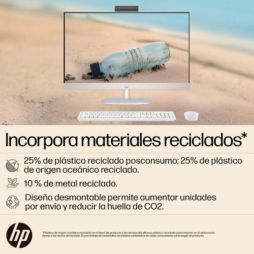 All-in-one Hp 24-cr0019la Amd Ryzen 3 Blanco