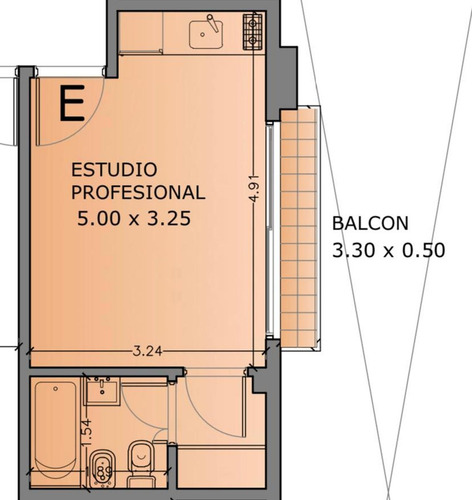 Depto Monoambiente En Venta En Palermo Apto Prof