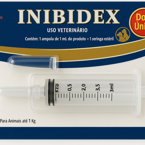 Kit 10 Uni Inibidex Injetável Anticoncepcional Cães E Gatos