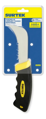 Cuchillo Curvo Surtek® Dentado P/ Linóleo Vinilo Cuero