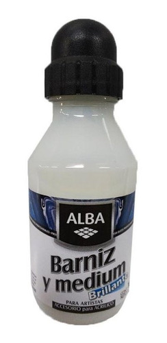 Barniz Y Medium Alba Brillante 100 Ml Para Acrilico