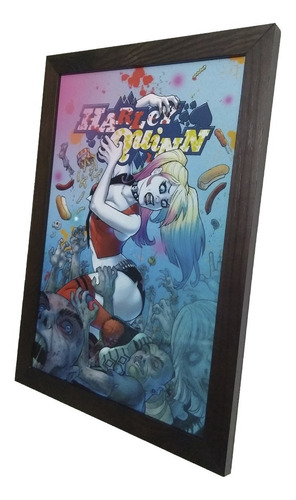 Imagen 1 de 5 de Cuadro Decorativo - Dc Comics - Harley Quinn Zombies
