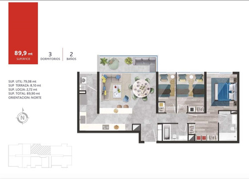 Departamento En Venta 3d/2b Edificio Raíces, Talca