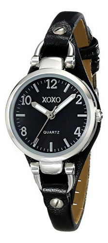 Reloj De Mujer Xoxo Xo3396 Plateado Con Correa De Piel Sinte