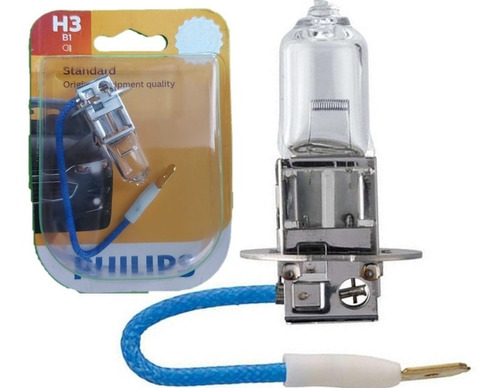 2 Focos Phillips H3 12v 55w Halógeno Equipo Original