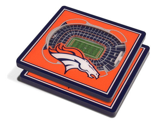 Posavasos 3d Stadiumview De Denver Broncos De Nfl Mile ...