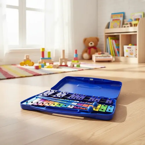 Xilofone Musical Pedagógico 25 Notas Tons Glockenspiel Lira