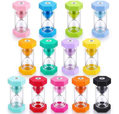 Relojes De Arena De Colores Para Aula Hogar Y Cocina 47 Cara