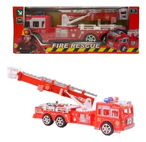 Comprar Camion Bombero Rescate A Fricción Escalera Y Grua Extensible Color Rojo Personaje Camion Rescate Bombero