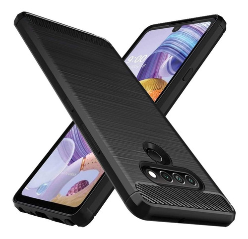 Funda Para LG Stylo 6, Negro/flexible/protectora/delgada