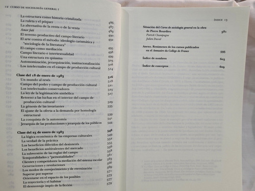 Imagen 7 de 10 de Curso De Sociologia General 1 Y 2 Pierre Bourdieu Siglo Xxi
