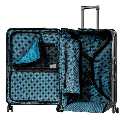 Mala de Viagem Sestini Média Compact com Rodas 360º Preto