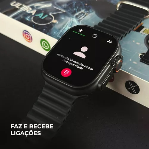 Smartwatch Ultra 3 Ai Chip 5g Câmera Wifi 16gb + 7 Pulseiras