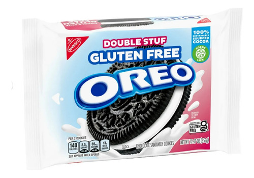 Galletas Oreo Double Stuff Glutenfree Sin Gluten 353g/2 Pack