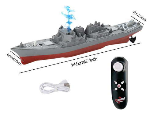 Barco Rc 10 Km/h Para Niños De 7 A 12 Años Modelo Estilo A