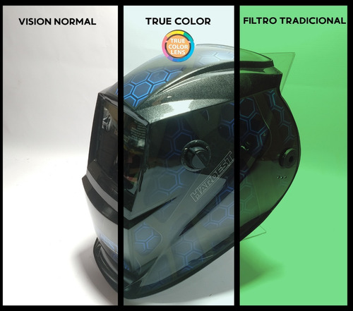 Máscara Fotosensible Careta Soldar 92x42 True Color Real