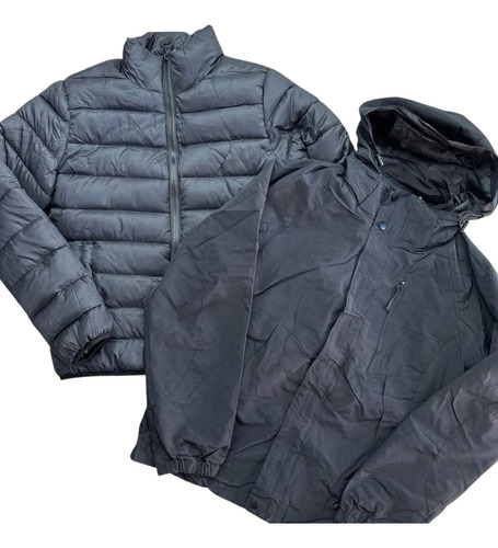 Campera De Mujer Dos En Uno Desmontable Impermeable M Al 8xl