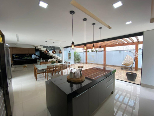 Imagem 13 de 20 de Linda Casa Alto Padrão Com 3 Suítes, Acabamento Impecável - Ca0551