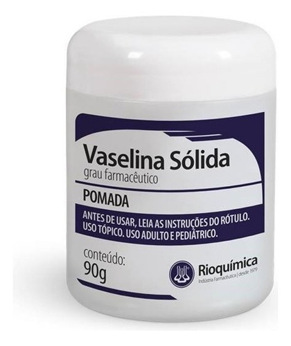 Vaselina Sólida Grau Farmacêutico Uso Tópico 90g - 2 Potes