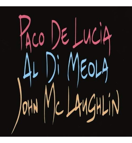 Paco De Lucia Al Di Meola John Mclaughlin Guitar Trio Vinilo