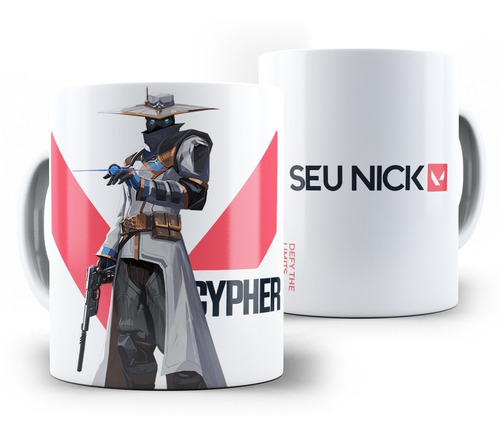 Imagem 3 de 10 de Caneca Valorant Sova Com Nome Personalizado