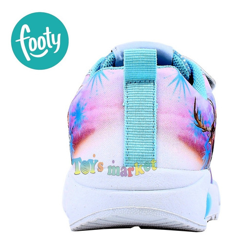 Imagen 5 de 10 de Zapatillas Con Luces Luz Led Zapatilla Frozen Disney Footy