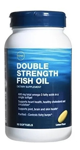 Gnc Double Strength Fish Oil, 90 Caps