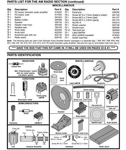Elenco Am / Fm Radio Kit | Cambiar Entre Circuitos Integrado