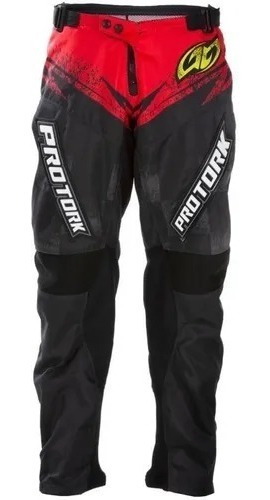 Pantalon Pro Tork Infantil Insane 5 T14 Rj/ngr Moto Avenida