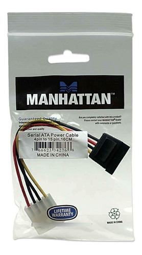 Cable De Alimentacion Manhattan Sata 342766