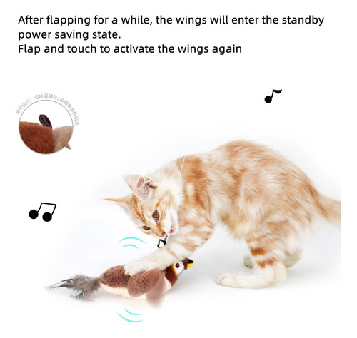. Flappy Bird Brinquedo Interativo Para Gatos, Simula Gritos