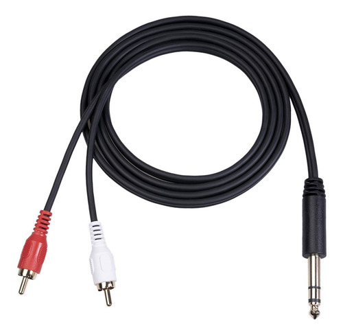 1 Piece Cable De 6,35 Mm A 2rca Chapado En 35 Mm Para