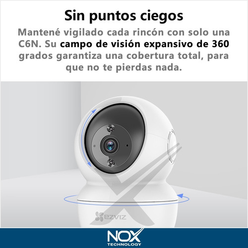 Imagen 5 de 10 de Kit 2 Camara Seguridad Ip Wifi Casa Hikvision Ezviz C6n