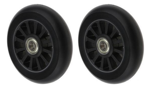 2 X 2pcs De De De Patinaje De Reemplazo De Rueda De S Negro