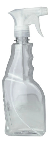 Pulverizador 500ml Pet Transparente Con Gatillo Blanco