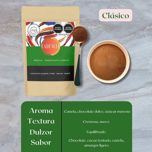 Kit De Degustación Cadencia, Chocolate En Polvo, 1.04 Kg