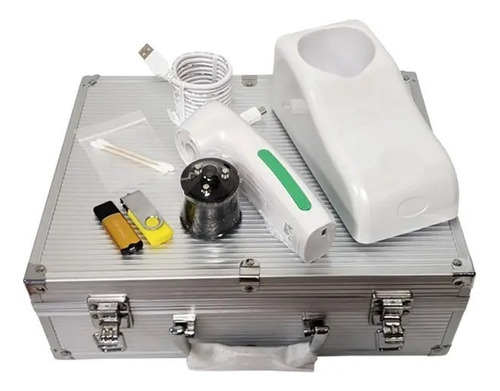 Iriscopio Profesional 12mp Hd 30x Con Autoenfoque Y Base Color Blanco